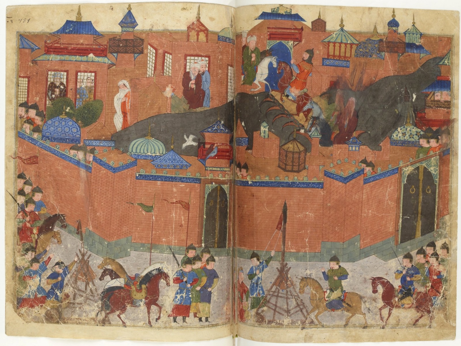 Mongols besieging Baghdad in 1258